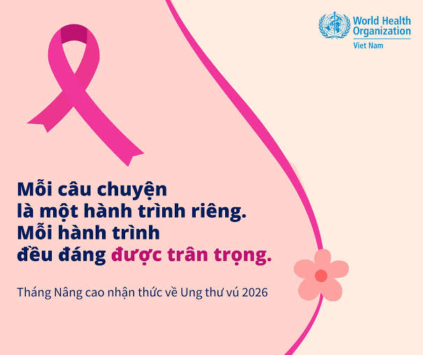 Hưởng ứng tháng nâng cao nhận thức về ung thư vú năm 2026